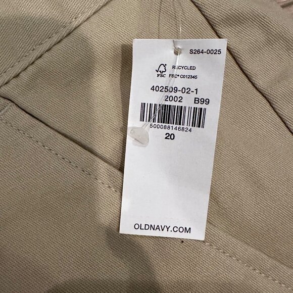 OLD NAVY WOMENS KHAKI PANTS SIZE 20 ADJUSTABLE WAIST NEW SKINNY STRETCH - Picture 8 of 13